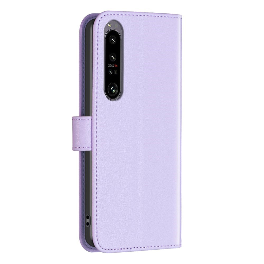 EIDERWOOD Sony Xperia 1 VI Konstläder Plånboksfodral med Ståfunktion & Korthållare - Lavendel