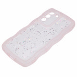 EIDERWOOD Samsung Galaxy S22+ (Plus) Flexibelt Plast Wavy Skal med Glitter - Genomskinlig / Rosa