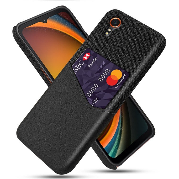 EIDERWOOD Samsung Galaxy Xcover 7 Plast Skal m. Kortficka - Svart