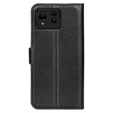 EIDERWOOD Asus Zenfone 11 Ultra Plånboksfodral Litchi-textur med Stativfunktion - Svart