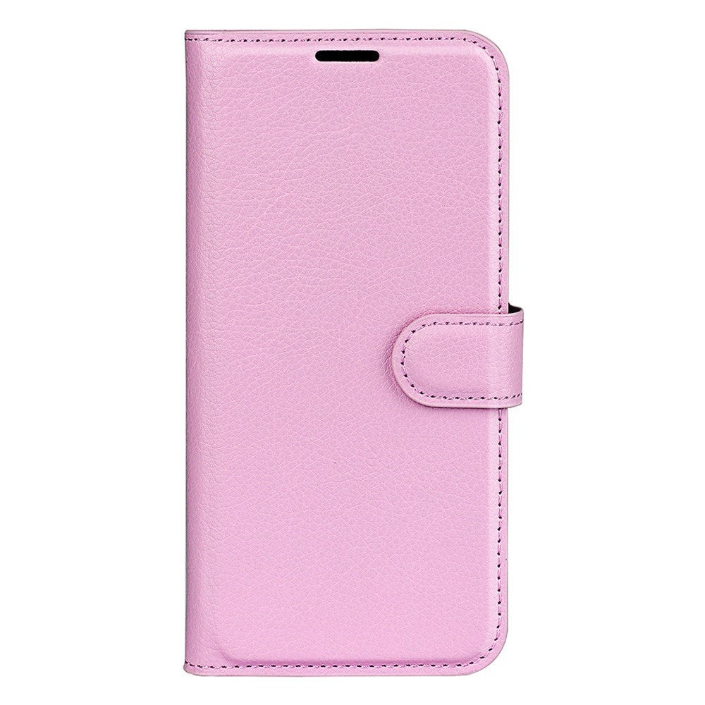 EIDERWOOD Asus Zenfone 11 Ultra Plånboksfodral Litchi-textur med Stativfunktion - Rosa