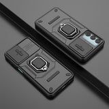 EIDERWOOD Samsung Galaxy M15 (5G) Tåligt Skal med Magnetisk Stativfunktion & Camslider - Svart