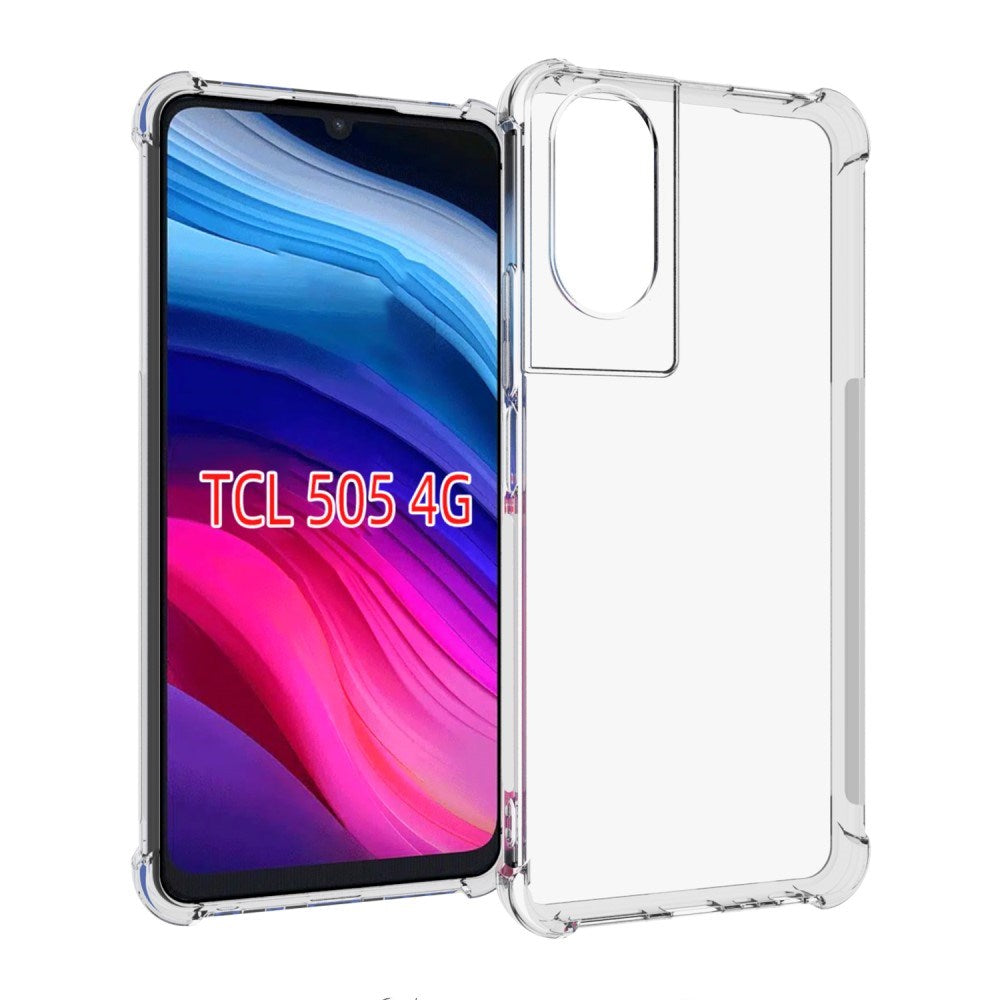 EIDERWOOD TCL 505 Skal med Förstärkta Hörn - Flexibel Plast - Genomskinlig