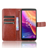 EIDERWOOD TCL 501 Konstläder Plånbokfordral med Stativ - Brun