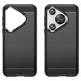 EIDERWOOD Huawei Pura 70 Pro / 70 Pro+ (Plus) Brushed Carbon Skal - Svart