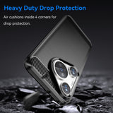 EIDERWOOD Huawei Pura 70 Pro / 70 Pro+ (Plus) Brushed Carbon Skal - Svart