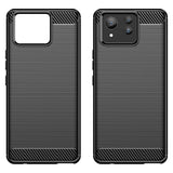 EIDERWOOD Asus Zenfone 11 Ultra Brushed Carbon Fiber Skal - Svart