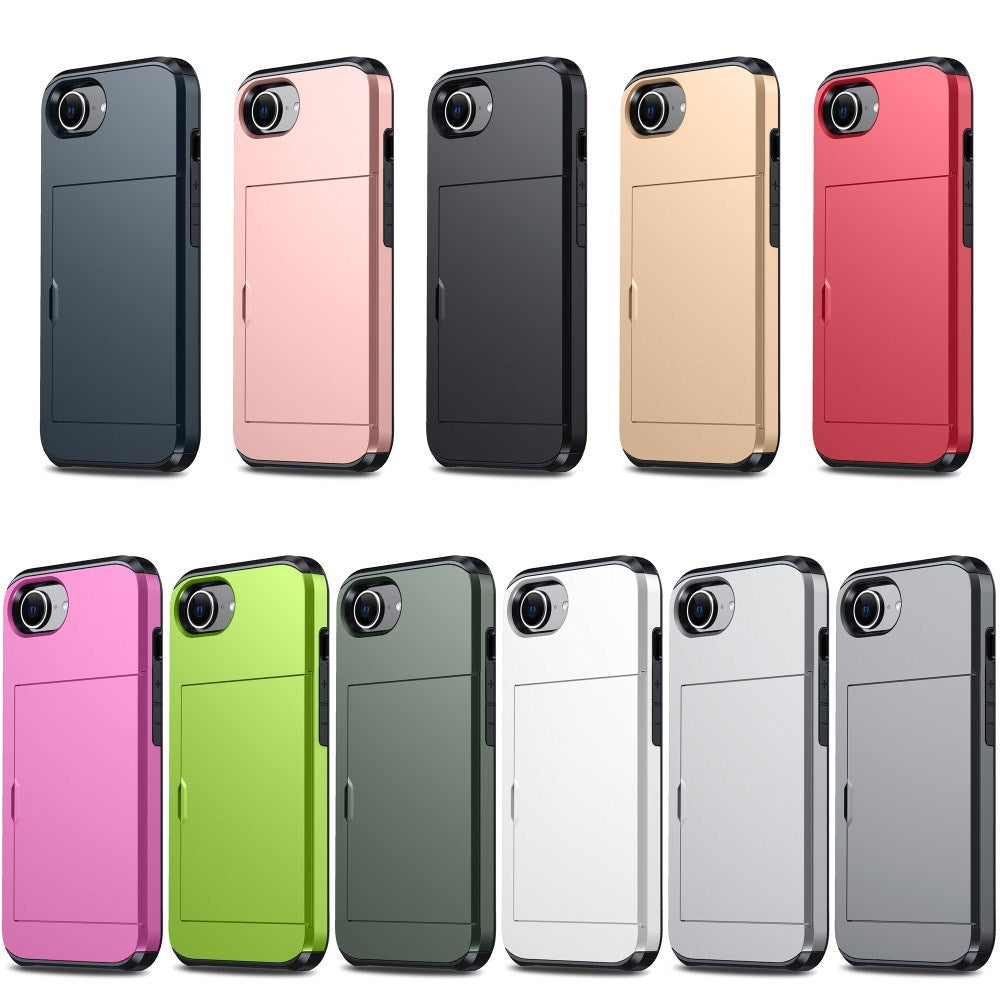 EIDERWOOD iPhone 16e Multifunktionellt Baksidesskydd med Kortfack