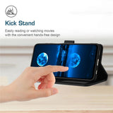 OPPO A77 (5G) / A57 / A57s EIDERWOOD Konstläder Fodral m. Rem - Svart