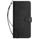 OPPO A77 (5G) / A57 / A57s EIDERWOOD Konstläder Fodral m. Rem - Svart
