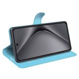 EIDERWOOD Huawei Pura 70 Pro / 70 Pro+ (Plus) Konstläder Flip Fodral m. Korthållare & Ställfunktion - Blå