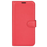 EIDERWOOD Honor 200 Lite Konstläder Flip Fodral m. Korthållare & Ställfunktion - Röd