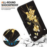 EIDERWOOD iPhone 17e / 16e Konstläder Plånboksfodral med Rem - Guld Ros