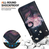 EIDERWOOD iPhone 17e / 16e Konstläder Plånboksfodral med Rem - Lila Pion