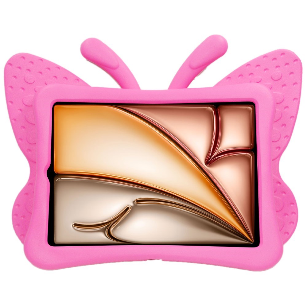 EIDERWOOD iPad Air 11" (2024) - Butterfly Super 360 Degree Position Skal - Pink