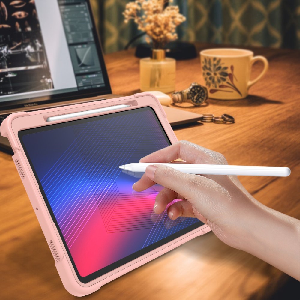 EIDERWOOD iPad Pro 13" (2024) Hantverkare Skal med Stativ - Pink