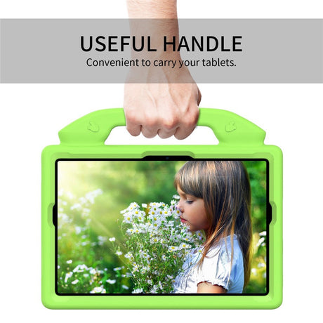Samsung Galaxy Tab A11+ (Plus) / A9+ (Plus) EIDERWOOD Barn Skal - Thumb Stativfunktion - Grön