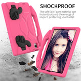 Samsung Galaxy Tab A11+ (Plus) / A9+ (Plus) EIDERWOOD Barn Skal - Thumb Stativfunktion - Rosa