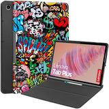 EIDERWOOD Lenovo Tab Plus 11.5" Konstläder Fodral med Mönster - Graffiti