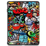 EIDERWOOD OnePlus Pad 2 Tri-Fold Tri-Fold Konstläder Fodral med Sleep-Wake Funktion - Graffiti