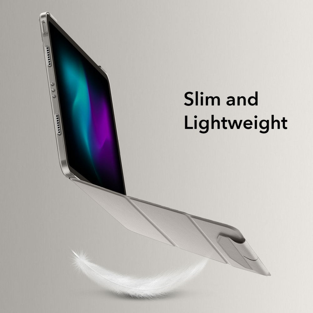 iPad Pro 13" (2024) ESR Tri-Fold Fodral med Apple Pencil Holder - Grå