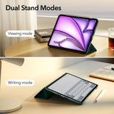 iPad Air 13 (2024) / Pro 12.9 (2022 / 2021) ESR Tri-Fold Fodral med Apple Pencil Holder - Grön