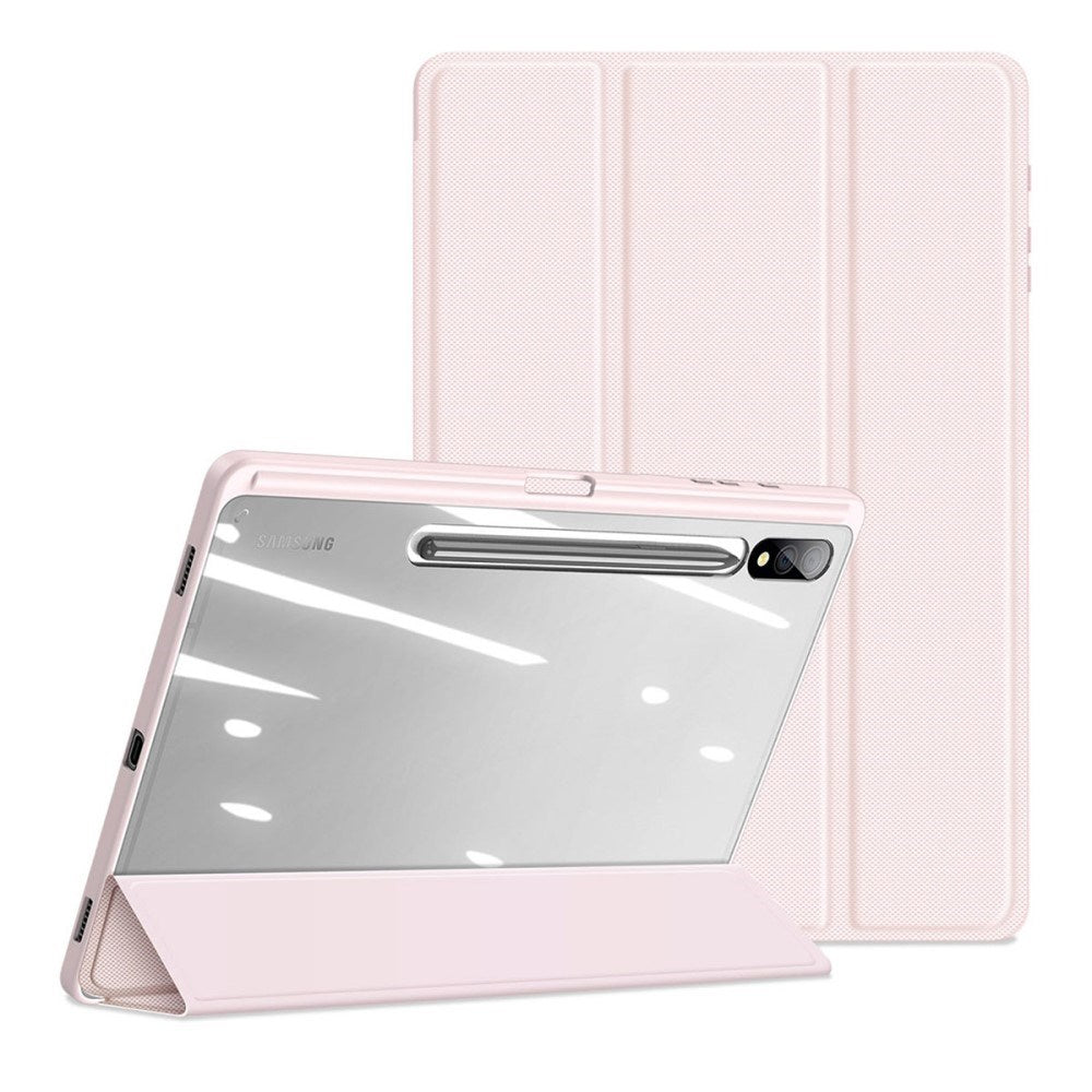 Samsung Galaxy Tab S10 Plus DUX DUCIS TOBY Series Shockproof Fodral med S-Pen Hållare - Rosa