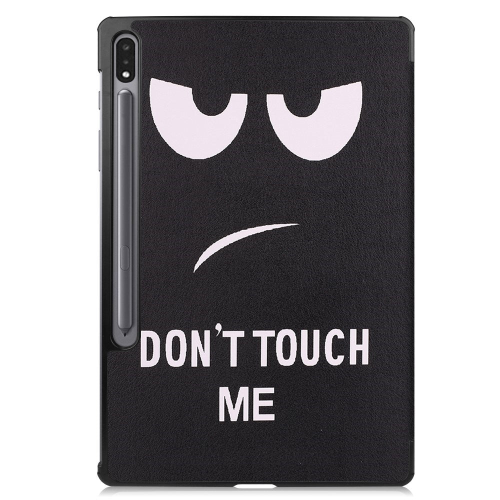 EIDERWOOD Samsung Galaxy Tab S10 Plus Konstläder Fodral m. Mönster - "Don't Touch Me"