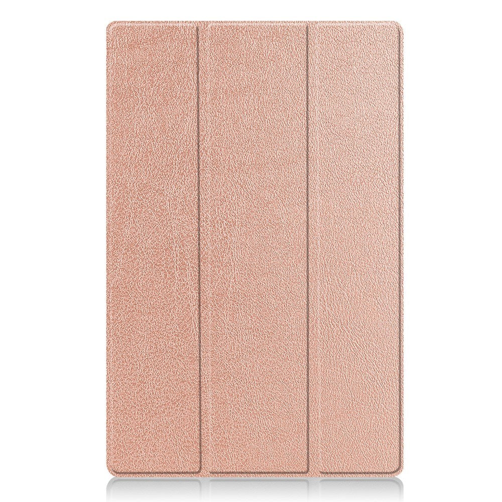 EIDERWOOD Samsung Galaxy Tab S10 Ultra Tri-Fold Konstläder Fodral m. Stativfunktion - Rose Guld