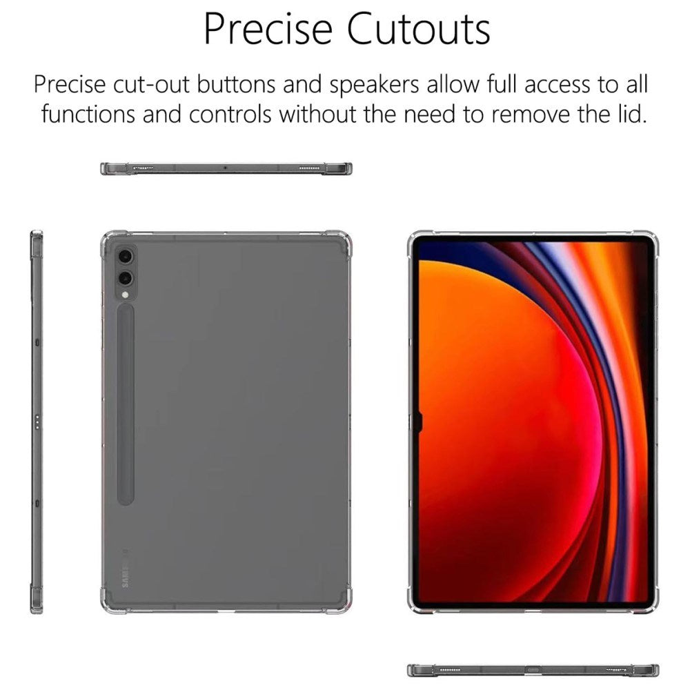 EIDERWOOD Samsung Galaxy Tab S10 Ultra Shockproof Skal m. Touch Pen Holder - Genomskinlig