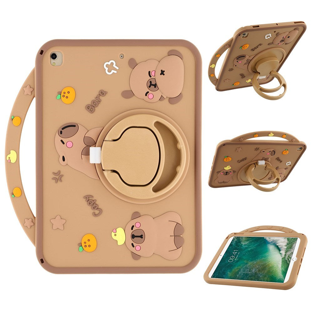 iPad 10.2" (2021 / 2020 / 2019) / iPad Air (2019) EIDERWOOD Silikon Skal m. Roterande Kickstand - Capybara