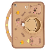 iPad 10.2" (2021 / 2020 / 2019) / iPad Air (2019) EIDERWOOD Silikon Skal m. Roterande Kickstand - Capybara