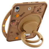 iPad Mini (2024 / 2021) EIDERWOOD Silikon Skal m. Roterande Kickstand - Capybara