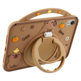 iPad Mini (2024 / 2021) EIDERWOOD Silikon Skal m. Roterande Kickstand - Capybara