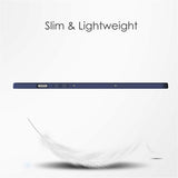 EIDERWOOD Samsung Galaxy Tab S10 Lite / S10 FE / S9 FE Fodral - Stativfunktion & Styluspennhållare - Genomskinlig / Mörkblå