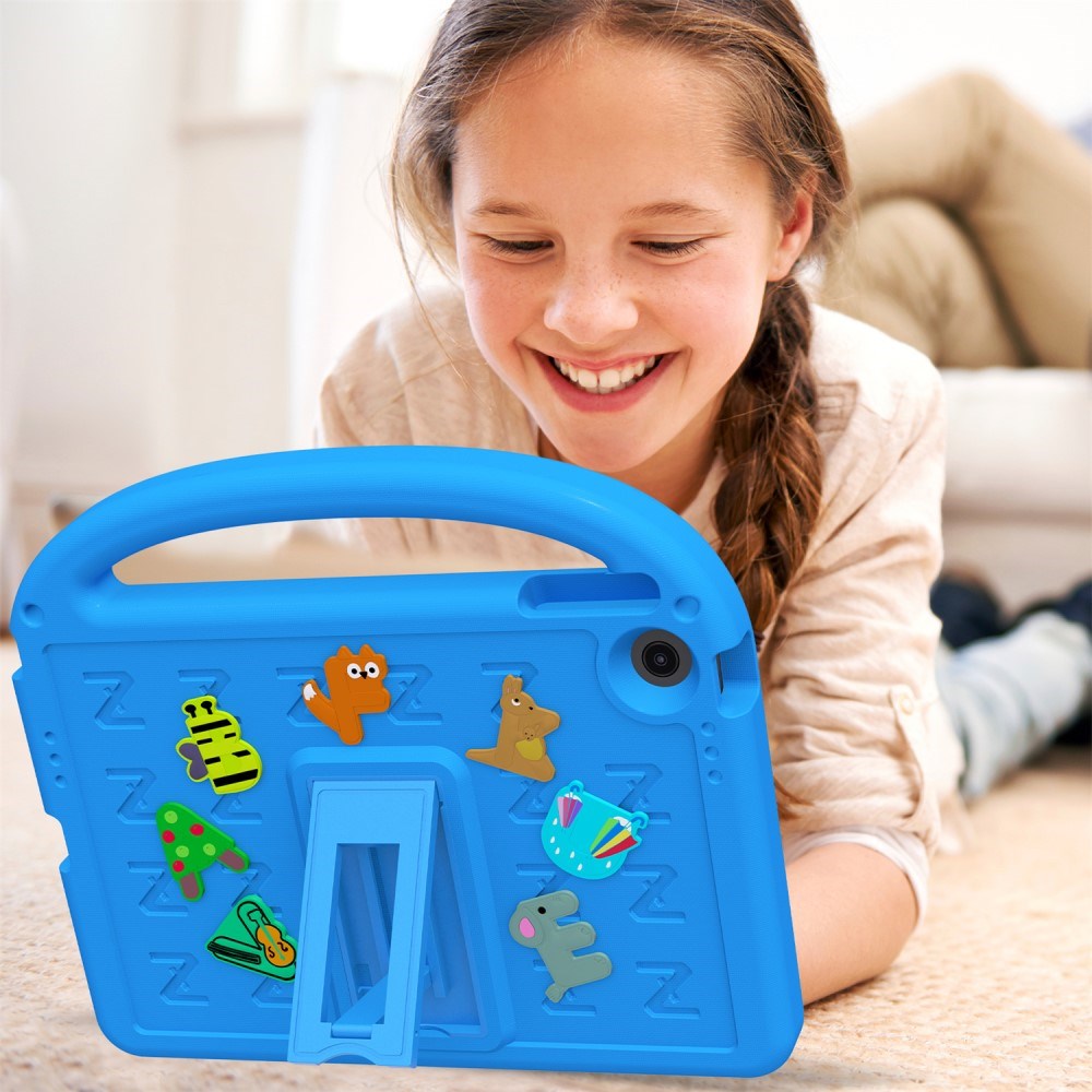 EIDERWOOD Lenovo Tab 10.1" Barnskal med Stativ & Handhållare - Blå