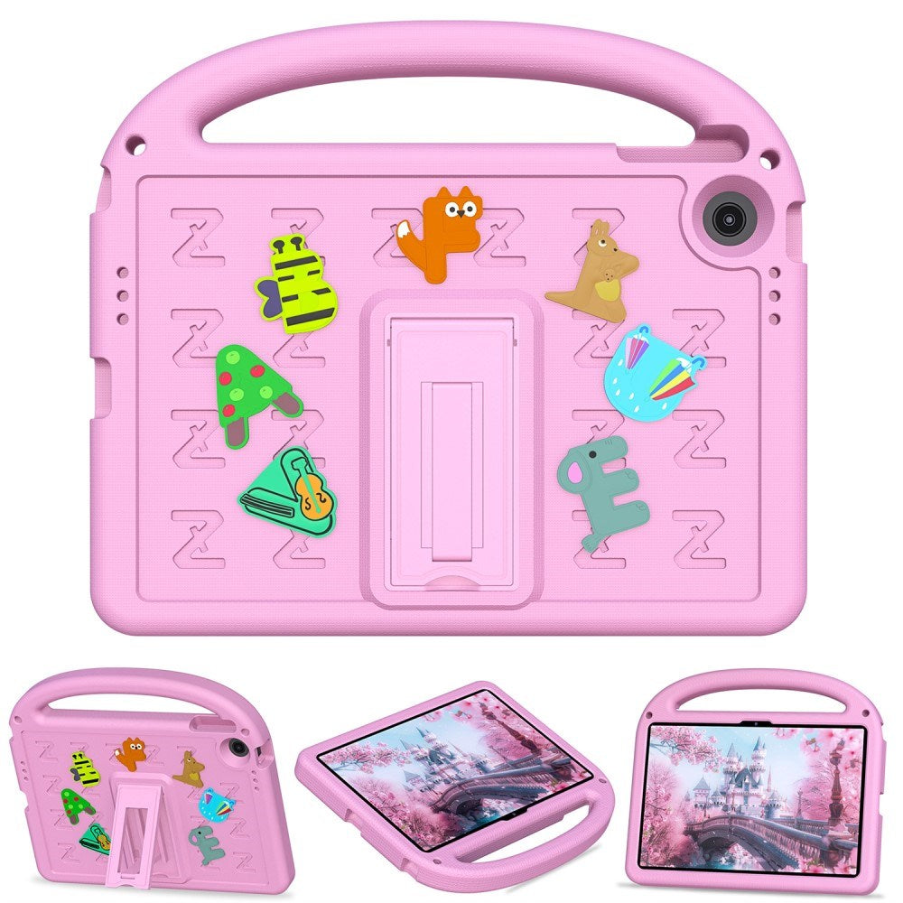 EIDERWOOD Lenovo Tab 10.1" Barnskal med Stativ & Handhållare - Rosa