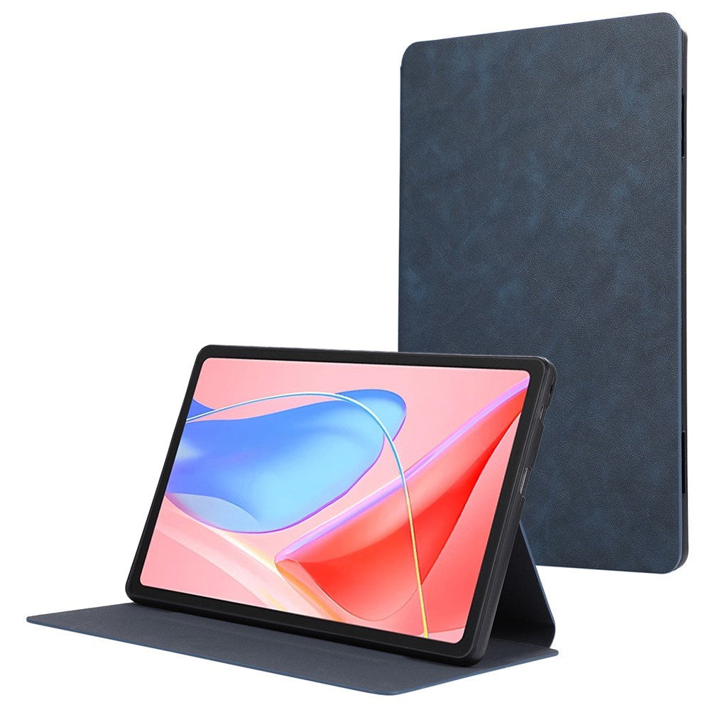 EIDERWOOD Lenovo Tab 10.1" Konstläder Fodral med Stativfunktion - Mörkblå
