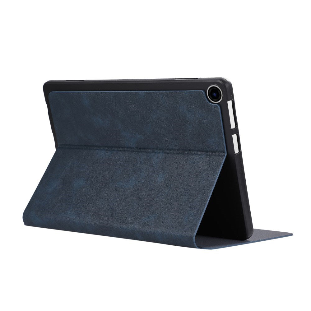 EIDERWOOD Lenovo Tab 10.1" Konstläder Fodral med Stativfunktion - Mörkblå