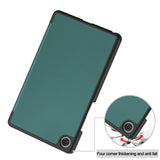 Lenovo Tab One 8.7" EIDERWOOD Konstläder Fodral - Grön