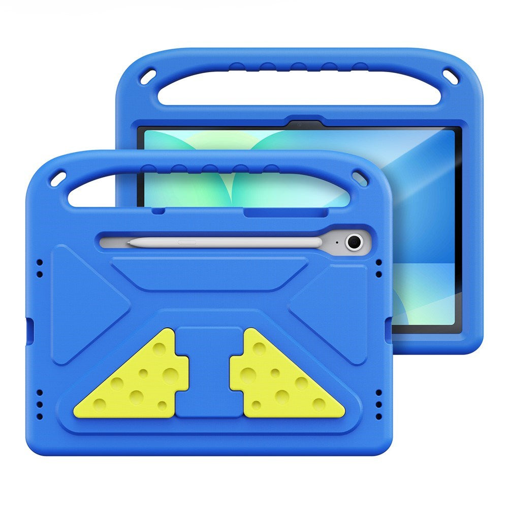DUX DUCIS Samsung Galaxy Tab S10 Lite / S10 FE / S9 FE / S9 / S8 / S7 Barnskal med Stativfunktion & Styluspennhållare - Blå
