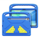 DUX DUCIS Samsung Galaxy Tab S10 Lite / S10 FE / S9 FE / S9 / S8 / S7 Barnskal med Stativfunktion & Styluspennhållare - Blå