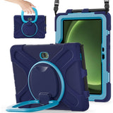 Samsung Galaxy Tab Active5 Pro / Active4 Pro EIDERWOOD Hybrid Plast Barn Skal m. Kickstand & Rem - Blå