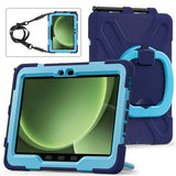 Samsung Galaxy Tab Active5 Pro / Active4 Pro EIDERWOOD Hybrid Plast Barn Skal m. Kickstand & Rem - Blå