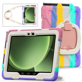 Samsung Galaxy Tab Active5 Pro / Active4 Pro EIDERWOOD Hybrid Plast Barn Skal m. Kickstand & Rem - Multi