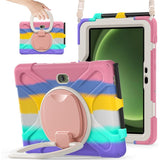 Samsung Galaxy Tab Active5 Pro / Active4 Pro EIDERWOOD Hybrid Plast Barn Skal m. Kickstand & Rem - Multi