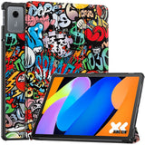 Lenovo Idea Tab 11 EIDERWOOD Konstläder Fodral med Motiv - Graffiti
