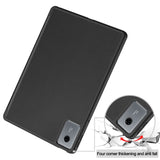 Lenovo Idea Tab 11 EIDERWOOD Konstläder Fodral med Touch Pen Hållare - Svart