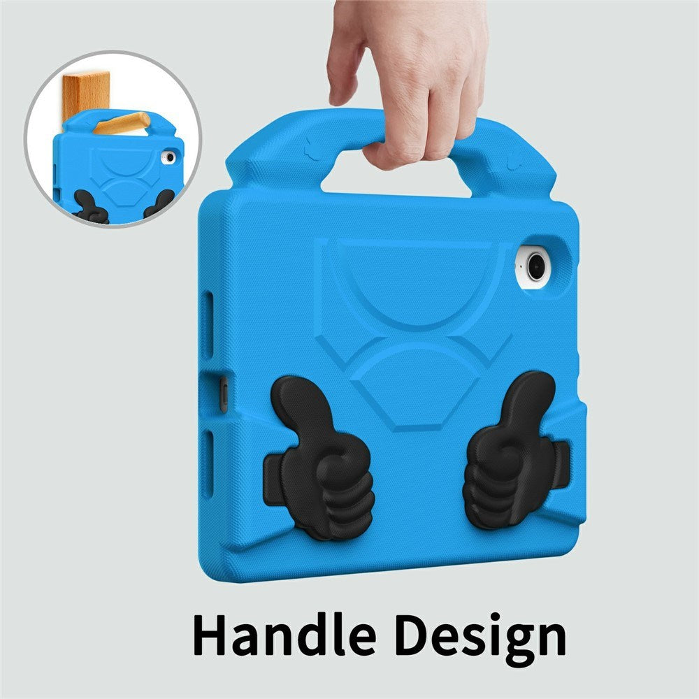 EIDERWOOD iPad Mini (2024 / 2021) Barn Skal m. Thumb Kickstand - Blå