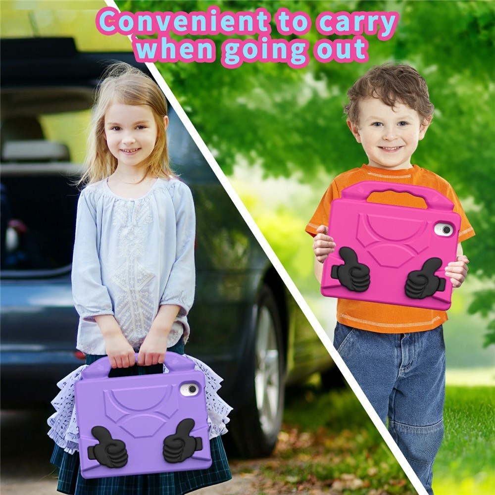 EIDERWOOD iPad Mini (2024 / 2021) Barn Skal m. Thumb Kickstand - Lila